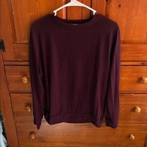 Loveappella small S Burgundy Long Sleeve Sweater